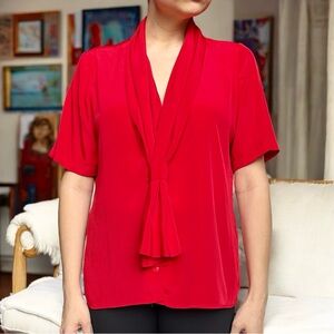 Elegant Red Blouse